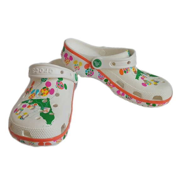 Disney Parks Crocs Adult 50th Anniversary Vault Balloon Clogs Size M 5 W 7 - Picture 1 of 6